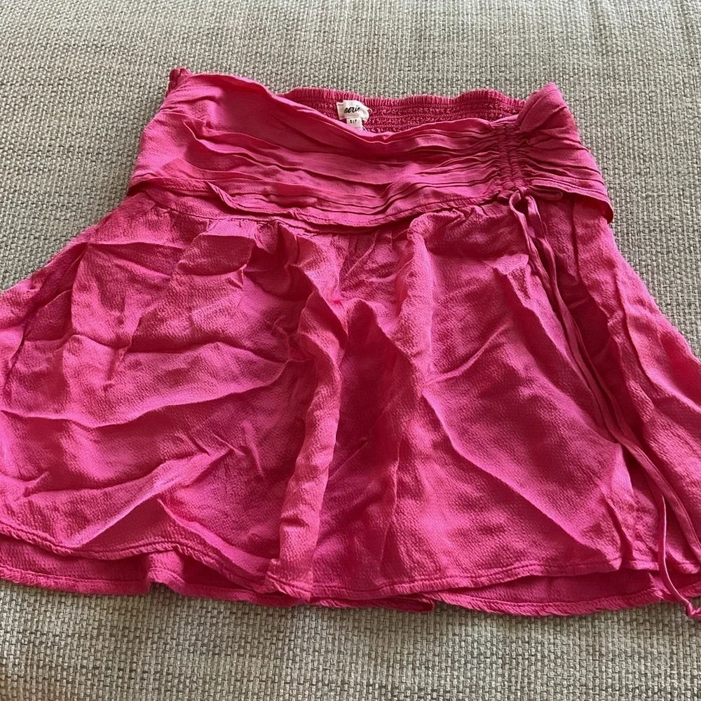 Aerie Vibrant Pink Mini Skirt